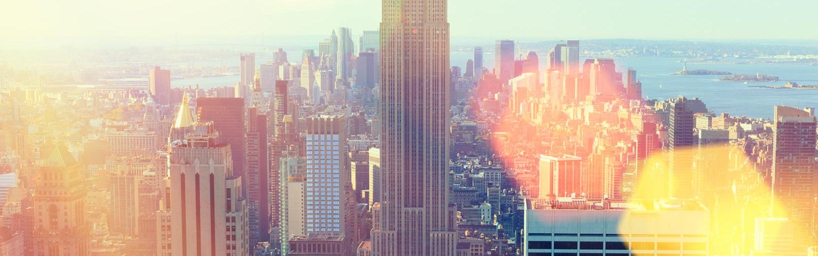 New York Blick auf Empire State Building